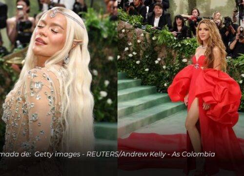 Karol G y Shakira debutaron en el Met Gala 2024: la alfombra más emblemática de la moda y el arte