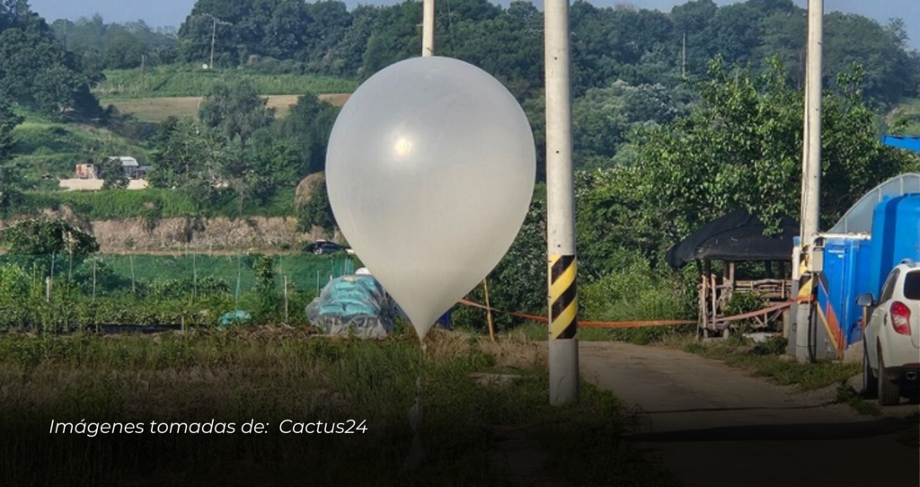 Corea del Norte lanza globos con desechos hacia Corea del Sur, elevando las tensiones en la península