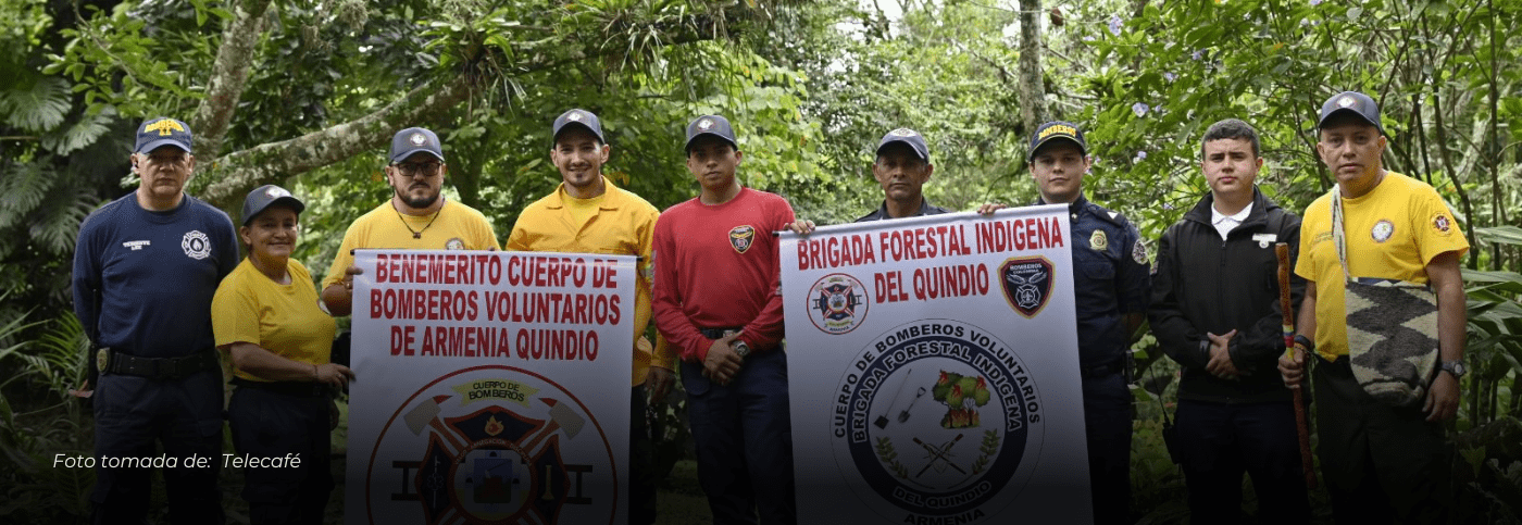 Presentación oficial del primer contingente de 25 Brigadistas Forestales Indígenas del Departamento del Quindío