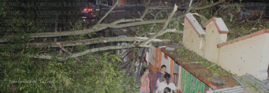 Vendaval genera emergencias en el departamento del Quindío: Montenegro, el más Afectado