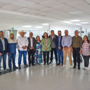 Fotografía: Diputados Asamblea Departamental de Caldas y Amanda Jaimes, Gerente de Telecafé.