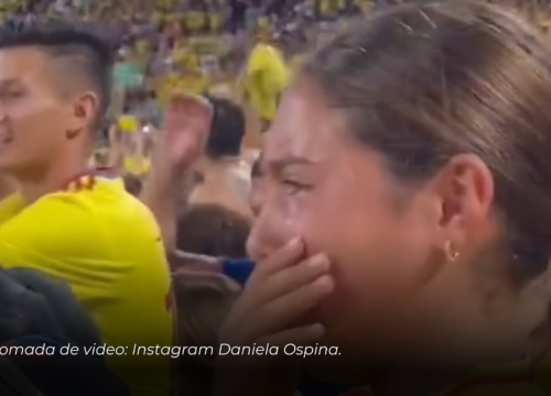 Video: Hija de James Rodríguez emociona con llanto tras triunfo de Colombia.