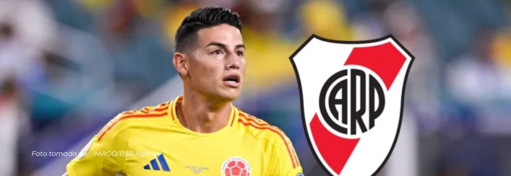 James Rodríguez sorprende podría fichar por River Plate