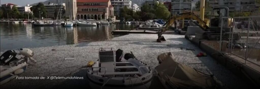 Impactante video: Decenas de toneladas de peces muertos aparecen en mar griego