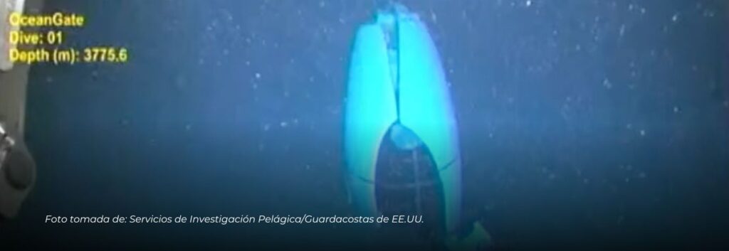Presentan la primera imagen de los restos del sumergible Titan tras la tragedia de implosión