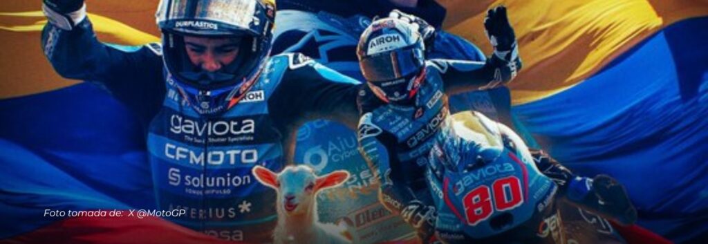 David Alonso, primer campeón colombiano en Moto3, hace historia en Asia