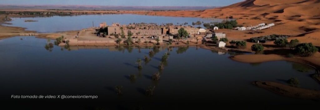Imágenes impactantes, vuelven los lagos a el desierto del Sahara después de 50 años