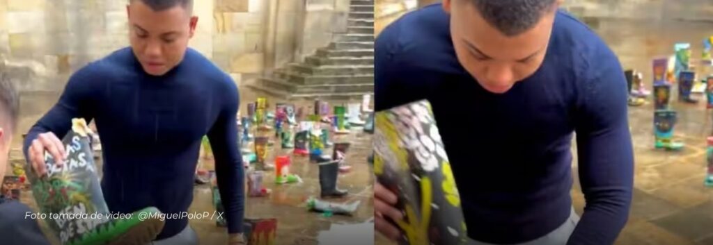 Críticas y denuncia penal contra Polo Polo por tirar a la basura obras de Madres de falsos positivos