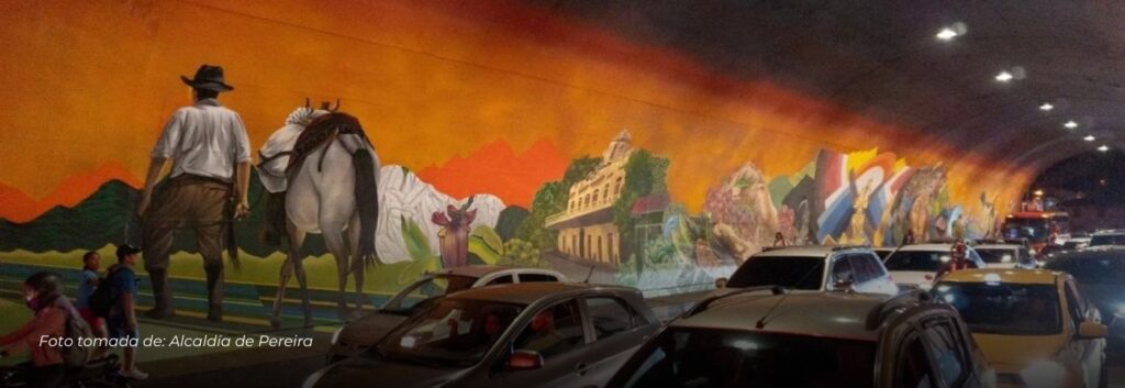 Inauguran “Orígenes” en Pereira: Un mural de 3000 m² que rinde homenaje al Paisaje Cultural Cafetero