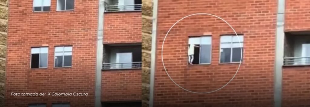Impactante video: Vecinos en alerta por el peligroso momento donde una menor juega al borde de una ventana de un sexto piso