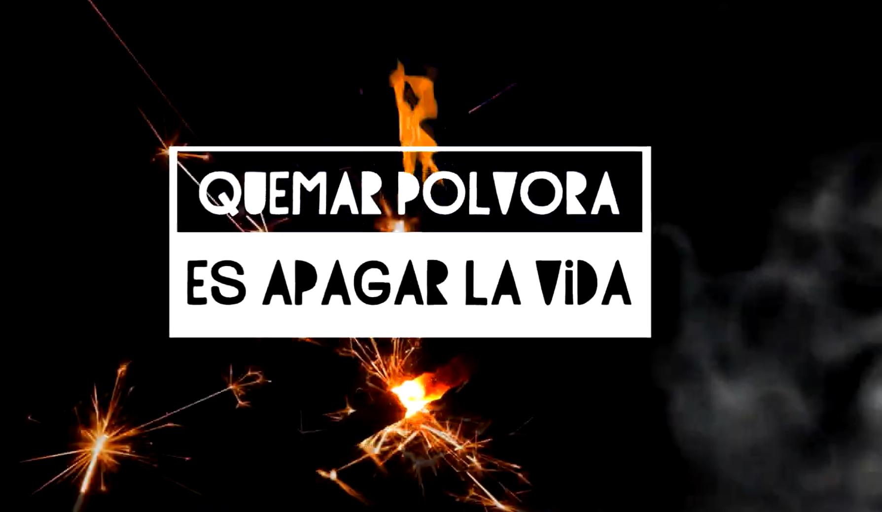 Quemar pólvora es apagar la vida