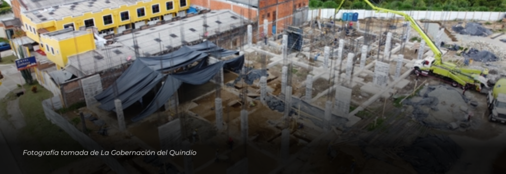 Continúa la Megaconstrucción del Laboratorio de Salud Pública del Quindío