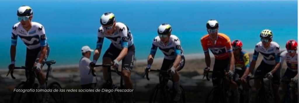 El ciclista quindiano Diego Pescador entre los 10 mejores jóvenes del Tour Down Under 2025