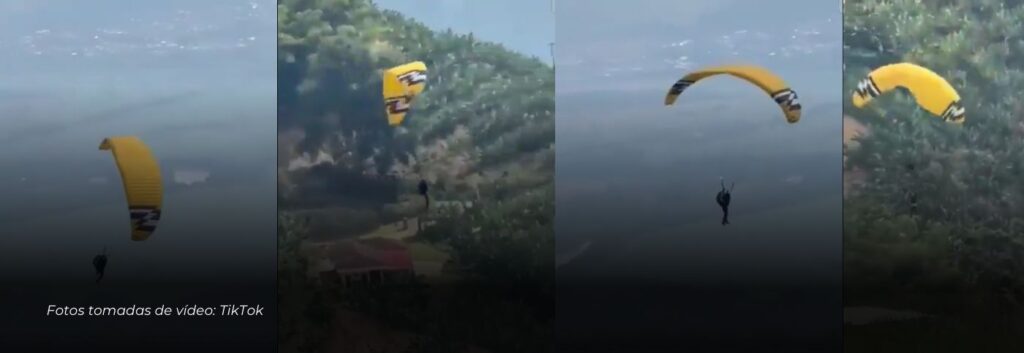 Triste video: Fallece mujer extranjera mientras practicaba parapente en Roldanillo, Valle