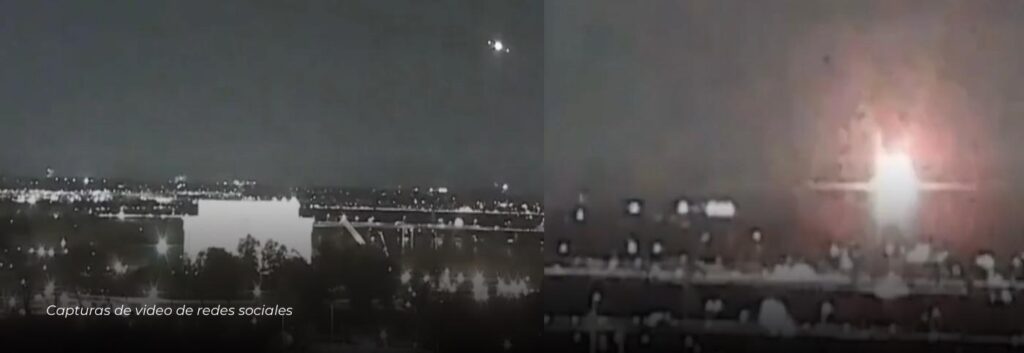 En video: momento en que un avión y un helicóptero chocan en Washington
