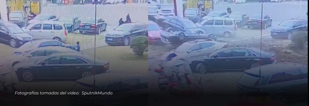 Impactante video: Niño provoca una explosión en China al lanzar un petardo en una alcantarilla