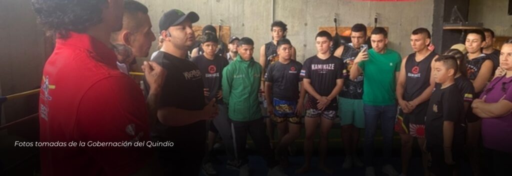 Indeportes y el Gobierno del Quindío apoyan el desarrollo de la Liga de Muay Thai