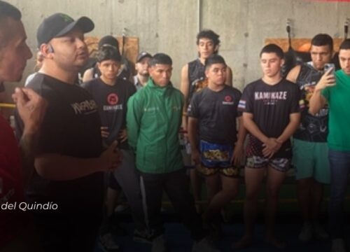 Indeportes y el Gobierno del Quindío apoyan el desarrollo de la Liga de Muay Thai