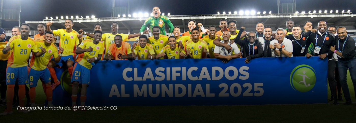 La Selección Colombia Sub20 se clasificó al mundial por duodécima vez en su historia