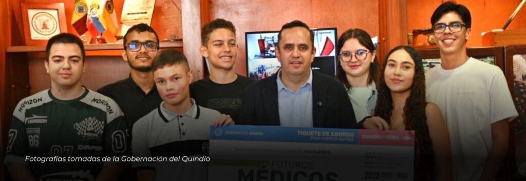 8 jóvenes del Quindío reciben beca para estudiar Medicina en La Habana, Cuba