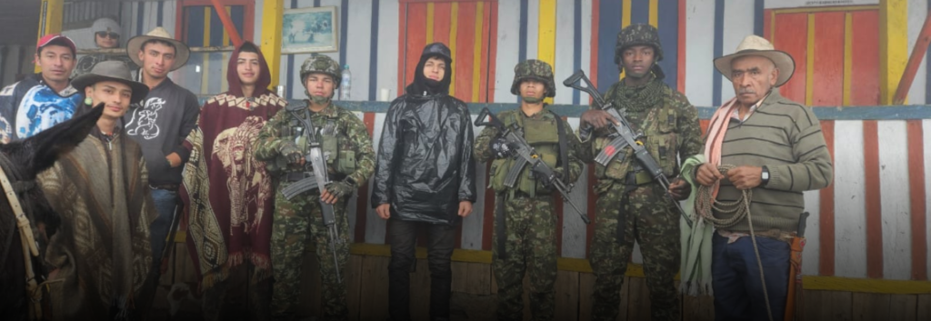Ejército Nacional rescata a turista perdido por 24 horas en el Valle de Cocora