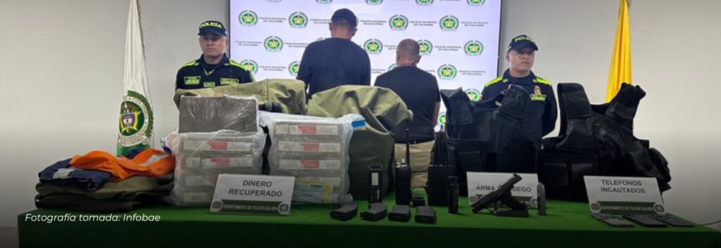 Capturan a dos personas implicadas en el robo a un carro de valores en Riohacha