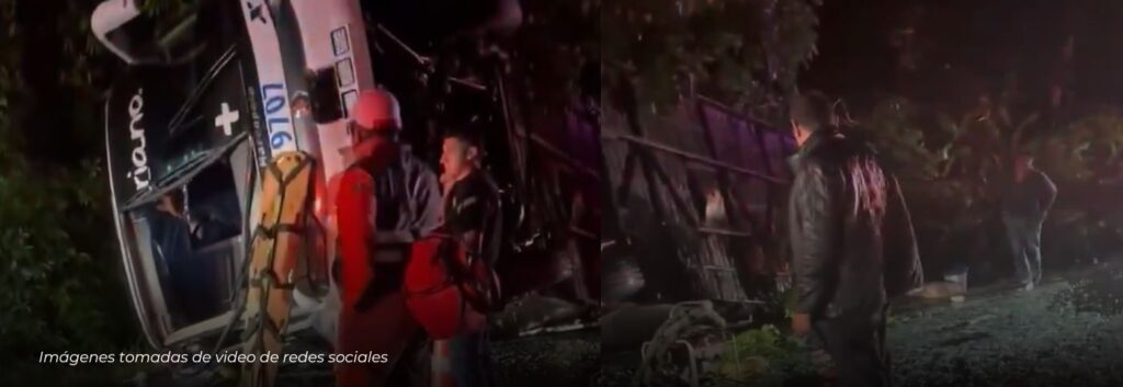Accidente de bus en la vía Mariquita – Armero deja tres fallecidos y 15 heridos