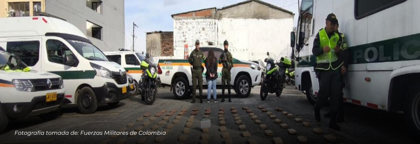 Perro antinarcóticos Ely detecta cargamento de marihuana en La Línea y permite captura de una mujer