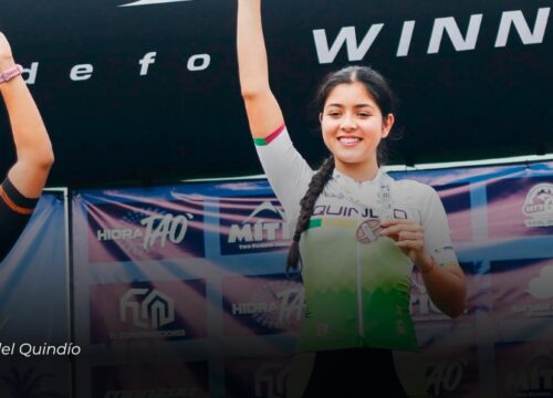 La quindiana Isabela Morales se destaca con gran actuación en MTB durante la III Válida Nacional