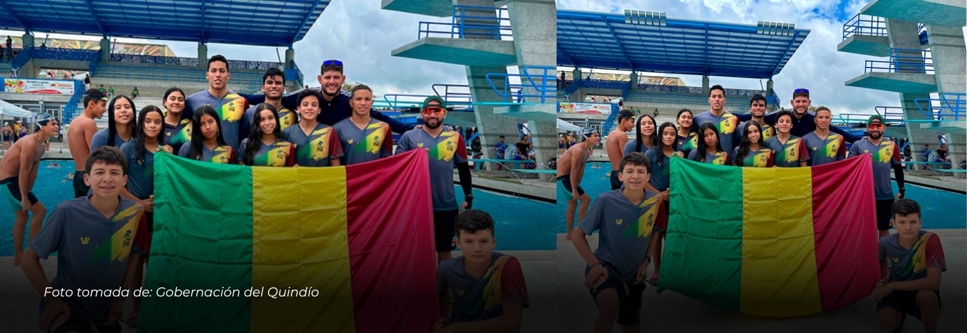La delegación del Quindío cierra el Nacional Interligas de Natación con cinco medallas