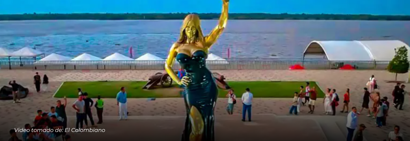 Sofía Vergara recibe homenaje en su tierra natal con escultura de 7,5 metros en el Gran Malecón de Barranquilla