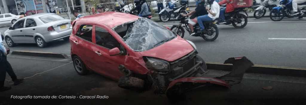 Conductor presuntamente ebrio provocó accidente múltiple en Dosquebradas durante intento de fuga