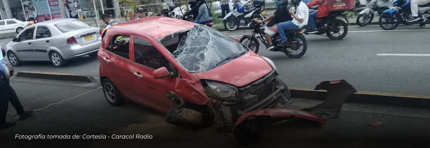 Conductor presuntamente ebrio provocó accidente múltiple en Dosquebradas durante intento de fuga