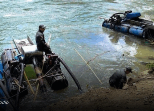 Golpe a la minería ilegal en Victoria, Caldas: incautan maquinaria valuada en $45 millones en el río La Miel