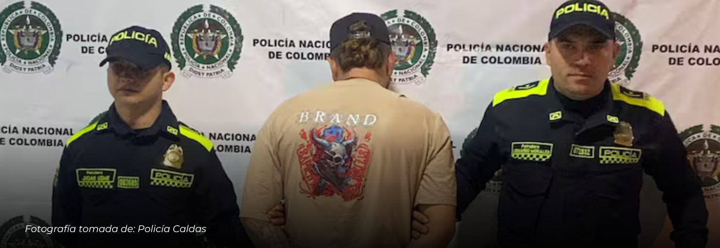Cae en Chinchiná alias ‘Mexicano’, presunto cabecilla del Clan del Golfo buscado por homicidio