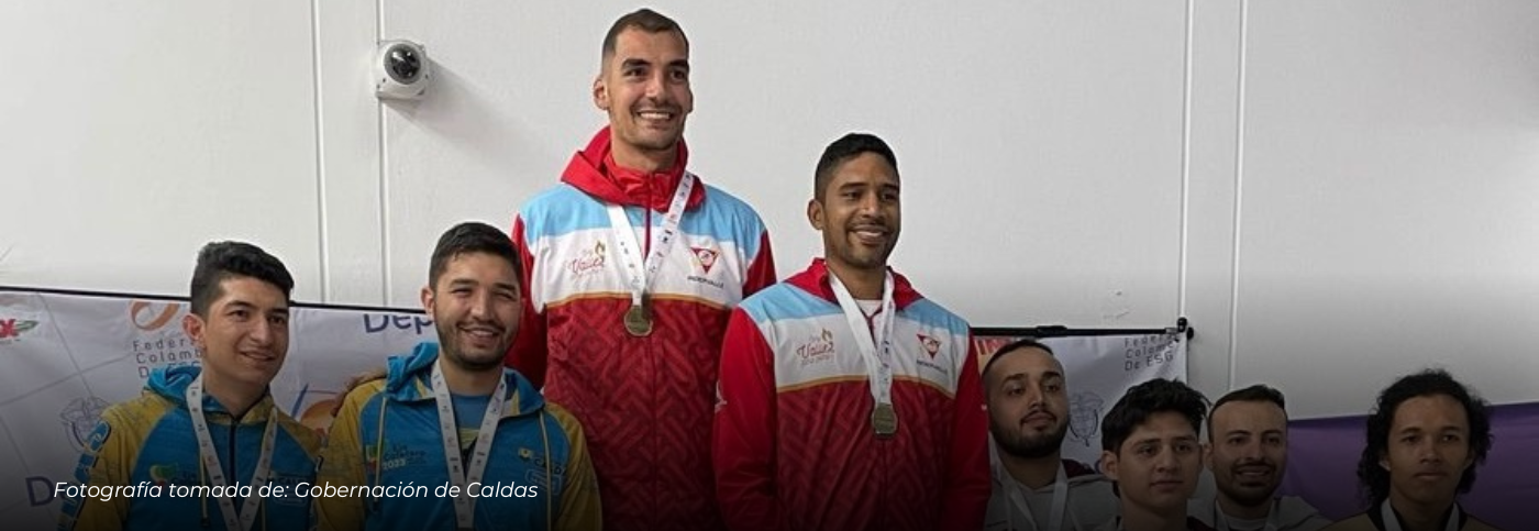 Histórica medalla de plata para Caldas en esgrima y destacada actuación de sus categorías menores en el Campeonato Nacional