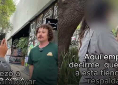 Luisito Comunica criticaba actos vandálicos en protestas anti gentrificación y terminó enfrentando a una manifestante en CDMX