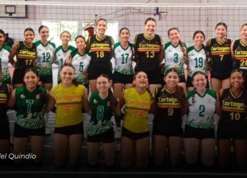 Buen desempeño del Quindío: cerca del podio en voleibol femenino
