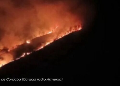 ⁠Incendio forestal en zona Rural de Quimbaya, Quindio