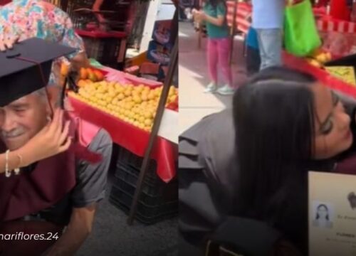 Una graduación con el corazón: joven sorprende a su abuelo con emotivo homenaje