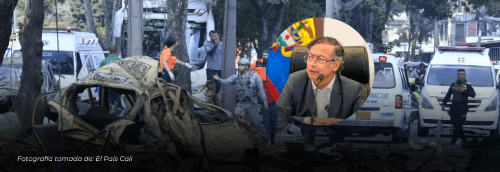 Gustavo Petro atribuye atentado en Cali a la “junta del narcotráfico” y pide al mundo reconocerla como terrorista