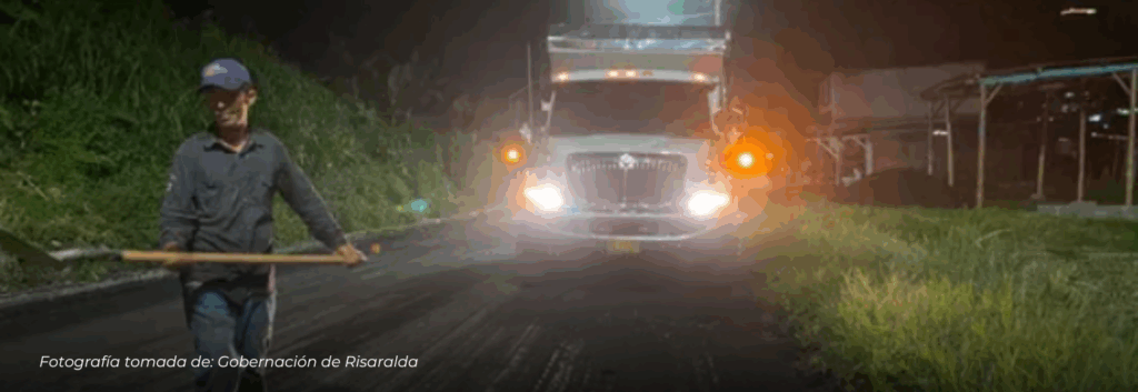 Risaralda avanza en el mantenimiento de la vía El Sesteadero – La Popa para mejorar tránsito y seguridad