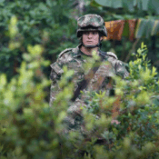 Soldados en Guaviare (Colombia) en marzo de 2019.