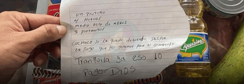 Madre pidió mercado fiado para su hija y recibió un acto de solidaridad que conmovió a la Costa Caribe