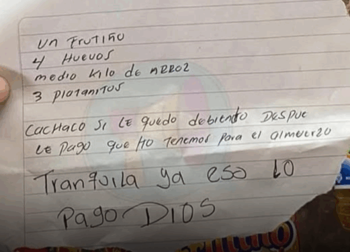 Madre pidió mercado fiado para su hija y recibió un acto de solidaridad que conmovió a la Costa Caribe