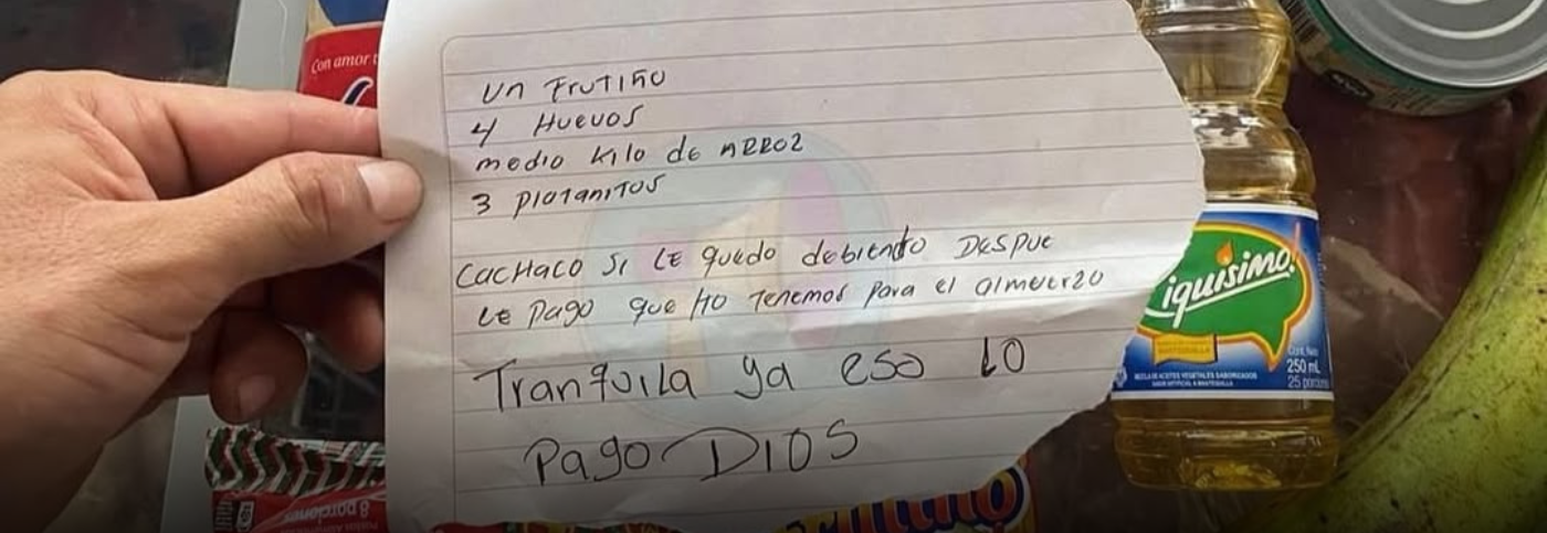 Madre pidió mercado fiado para su hija y recibió un acto de solidaridad que conmovió a la Costa Caribe