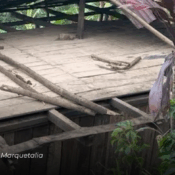 Fotografía de una vivienda afectada por el invierno