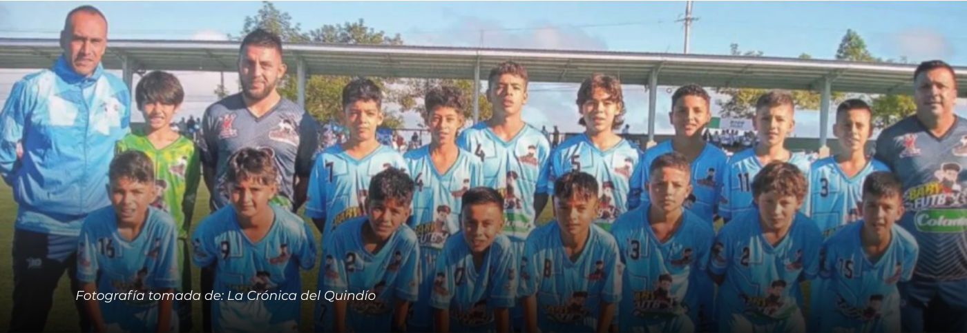 Camino al Fútbol enciende la ilusión del Quindío al clasificar al Baby Fútbol 2026 en Medellín