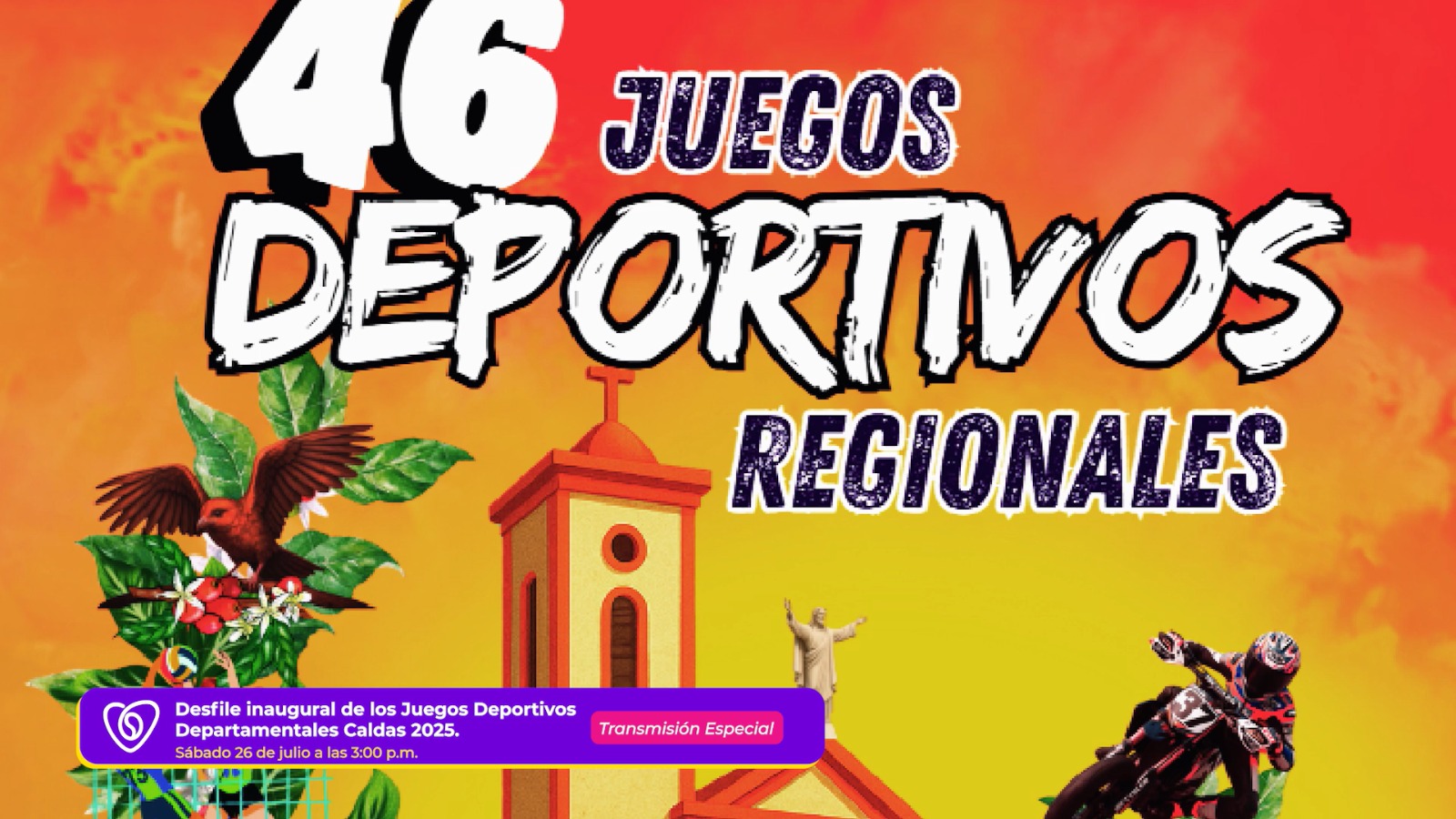 Pasión, deporte y talento: Telecafé presente en los Juegos Departamentales de Caldas