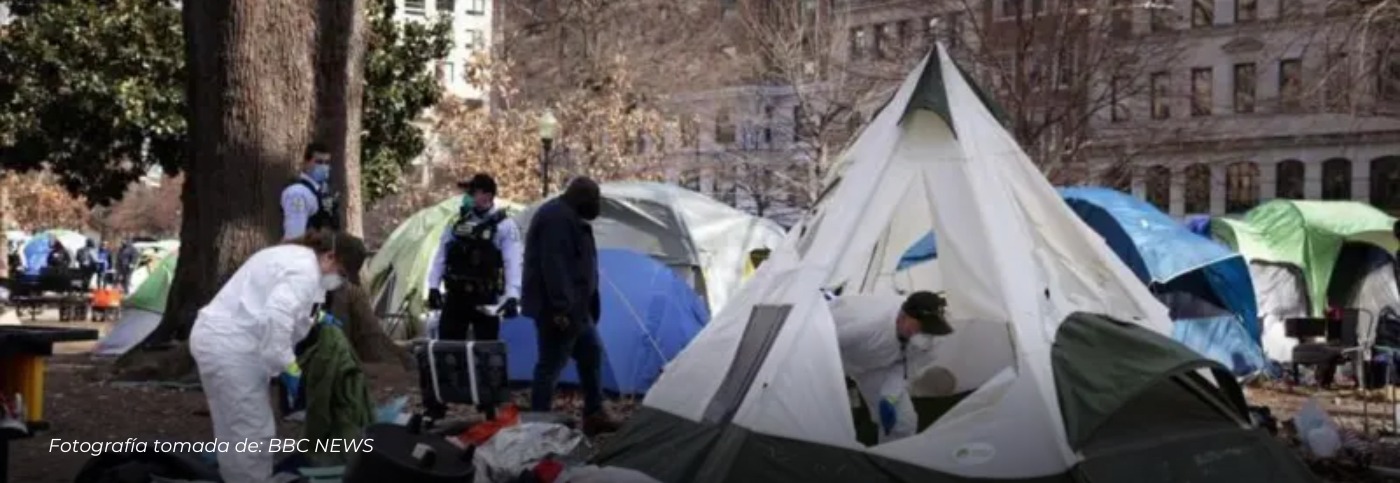 Trump moviliza a la Guardia Nacional en Washington DC y exige el desalojo ‘inmediato’ de personas sin hogar